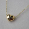 Minimalistic Gold Heart Necklace for Women - Dainty pendant perfect for everyday wear and gifting.