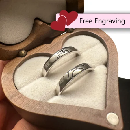 Pinky Promise Rings 925 Sterling Silver - Custom Engraved